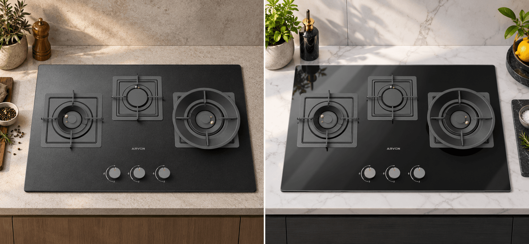 Piano Cottura Opaco o in Vetro Lucido: Quale Scegliere per la Tua Cucina?